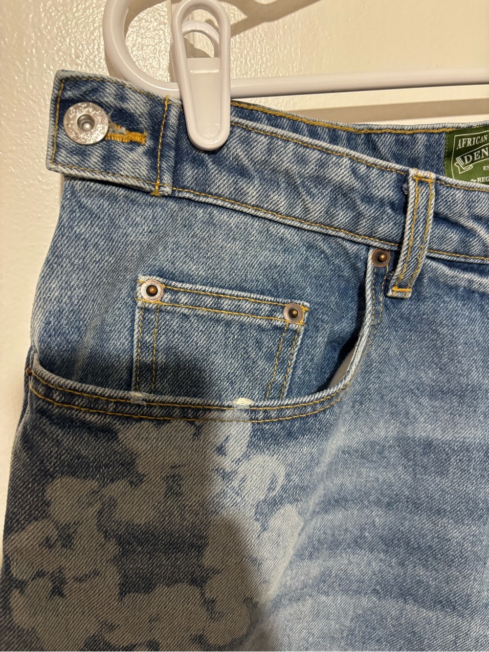 DENIM TEARS JEAN SHORTS MENS 100% AUTHENTIC. - Picture 7 of 16